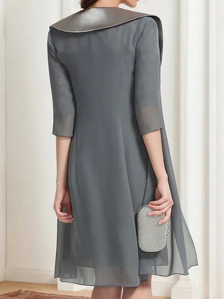 Modest Sheath Bateau 1/2...