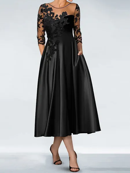 Modest A-line Scoop 3/4...