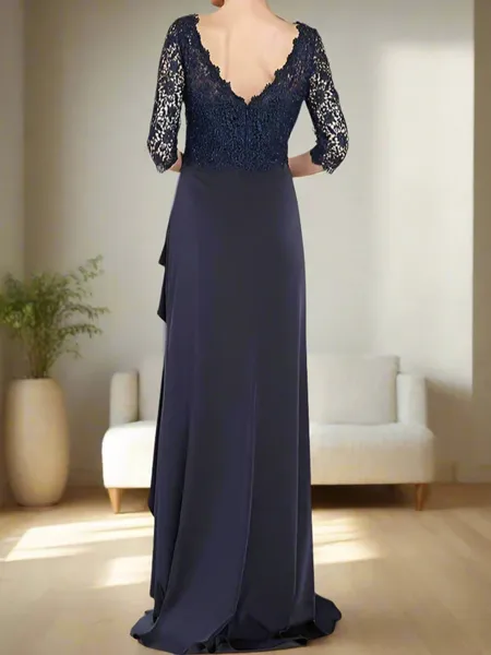 Extravagant A-line V-Neck...