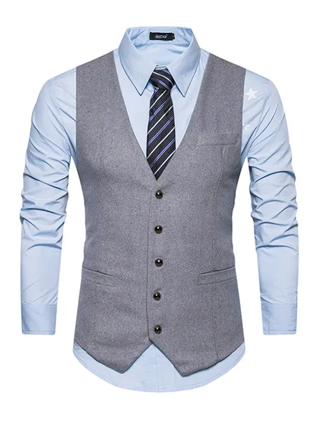Formal Cotton Men's Vest/Waistcoat