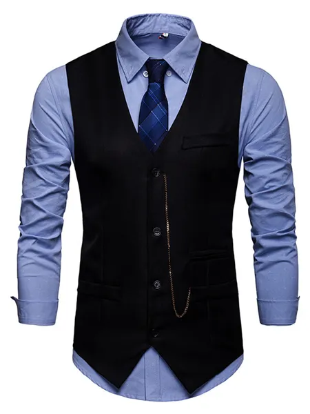 Formal Cotton Men's Vest/Waistcoat