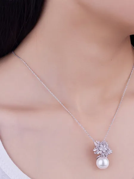 Necklaces Charming Copper With Pearl Hot Sale