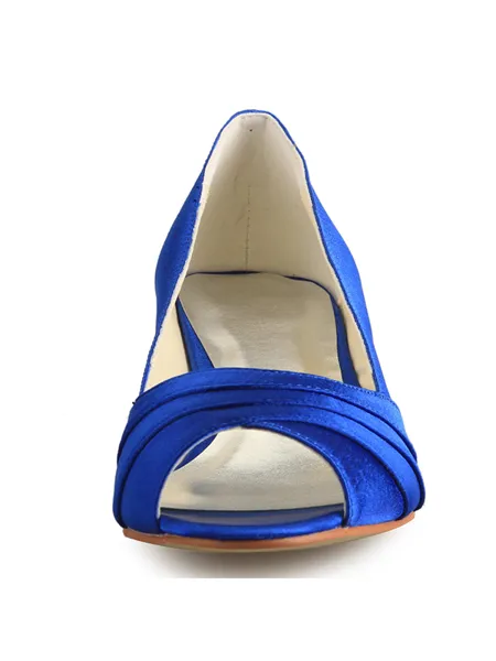 Women's Low Heel Peep Toe...