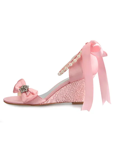 Women's Satin Wedge Heel...