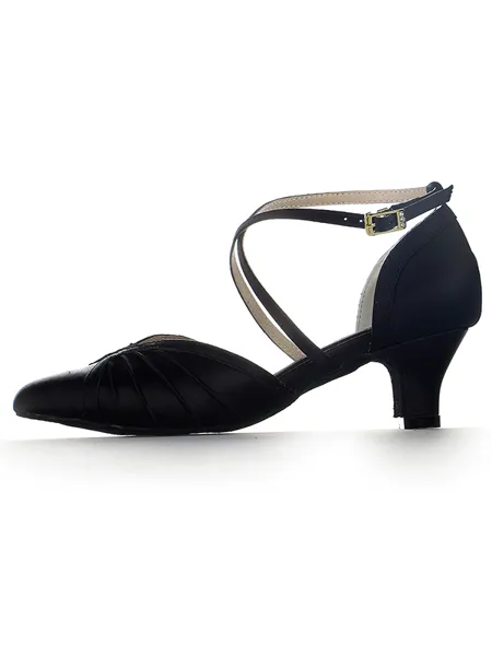 Women's Closed Toe Satin...