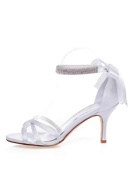 Women's Satin Peep Toe...