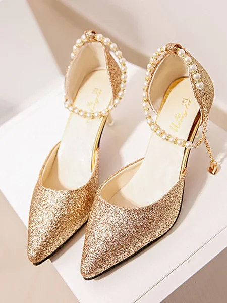Women's Pearl Stiletto Heel...