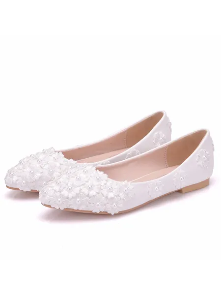 Women's PU Closed Toe With...