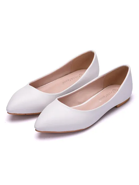 Women's PU Closed Toe Flat...