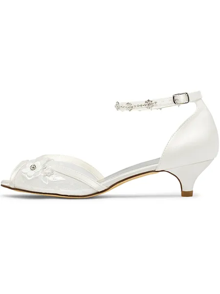 Women's Satin Peep Toe With...