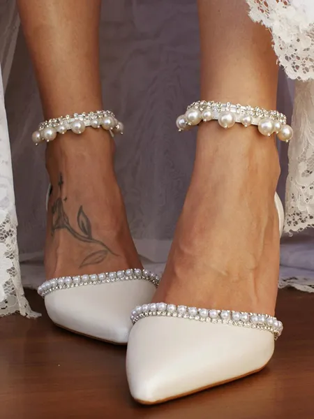 Women's PU With Pearl...