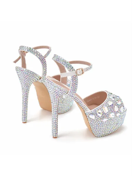 Women's PU Peep Toe With...