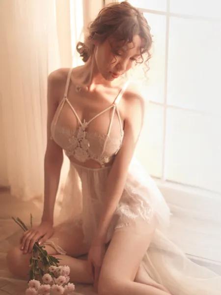 Sexy Terylene Thong Night Wear