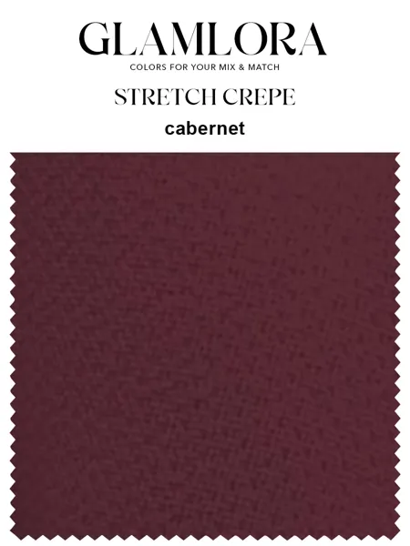 Stretch Crepe Fabric Color...