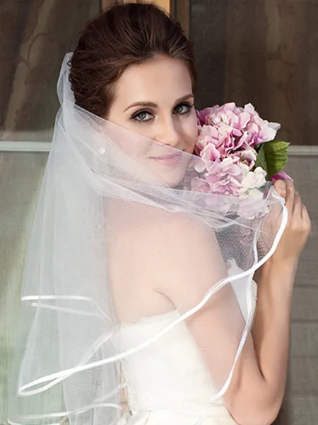 Graceful Tulle Two Tier...