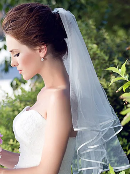 Graceful Tulle Two Tier...