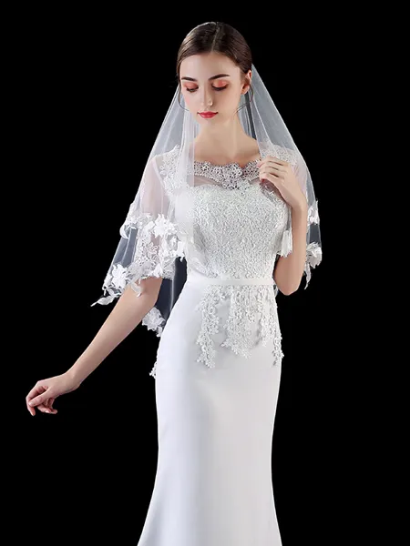 Elegant Tulle With Applique...