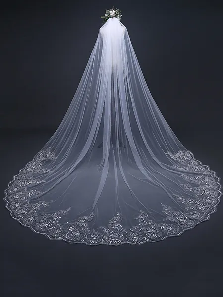 Elegant Tulle With Lace...