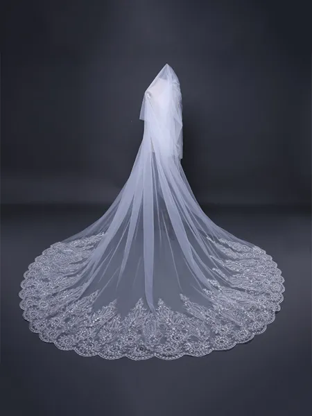 Graceful Tulle With Lace...
