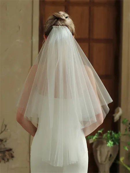 Luxurious Tulle Two-Tier...