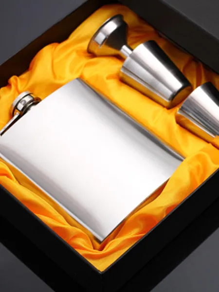 Groomsmen Gifts-Simple Stainless Steel Flask