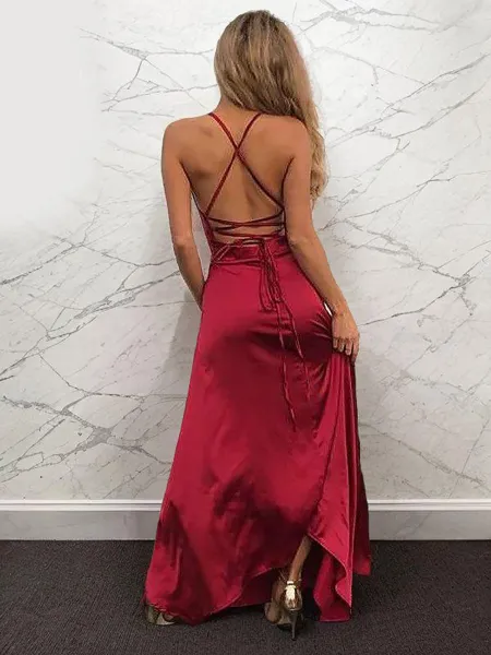 A-line Spaghetti Straps...