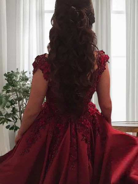 Ball-Gown Off-the-Shoulder...