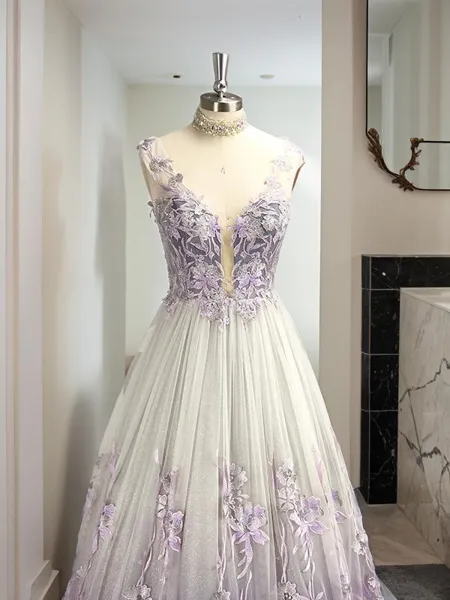 Modest A-line Princess...