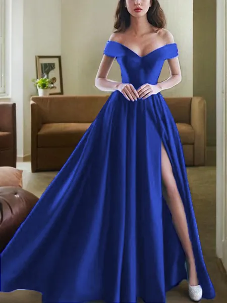 A-line Off-the-Shoulder...