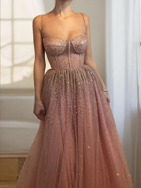 A-line Princess Spaghetti...