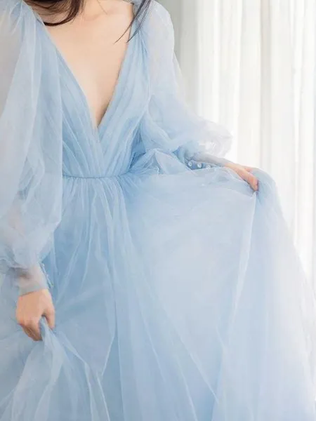 A-line Princess V-Neck Long...