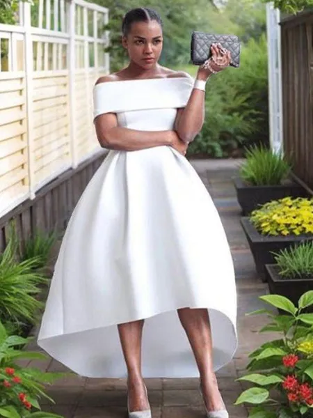 A-line Off-the-Shoulder...