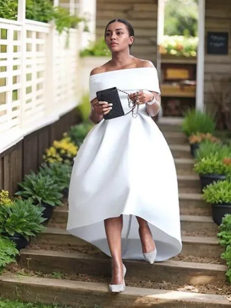 A-line Off-the-Shoulder...