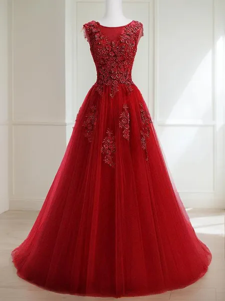 A-line Princess Scoop...