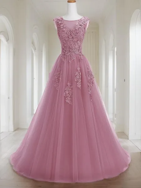 A-line Princess Scoop...