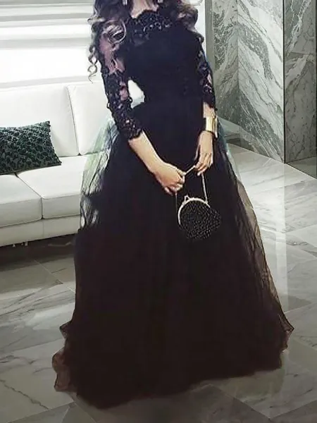 Ball-Gown Princess Bateau...