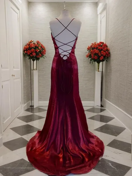 A-line Spaghetti Straps...