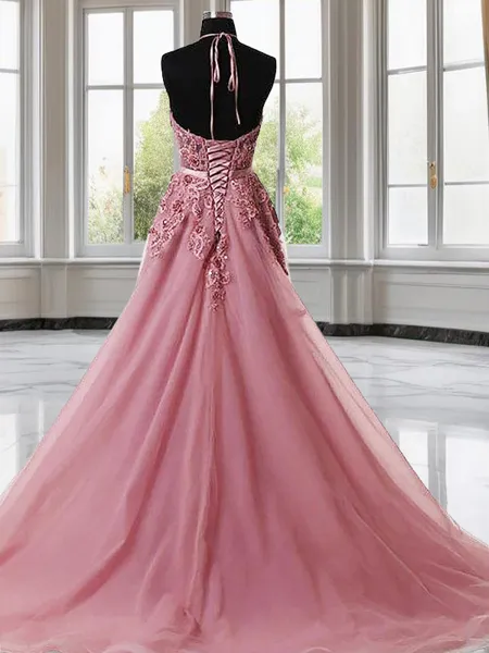 A-line Princess Halter...