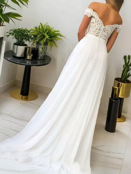 A-line Off-the-Shoulder...