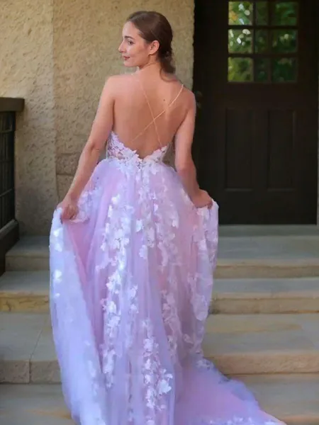 Ball-Gown Splendid V-Neck...