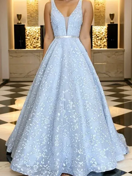 A-line Straps Elegant...