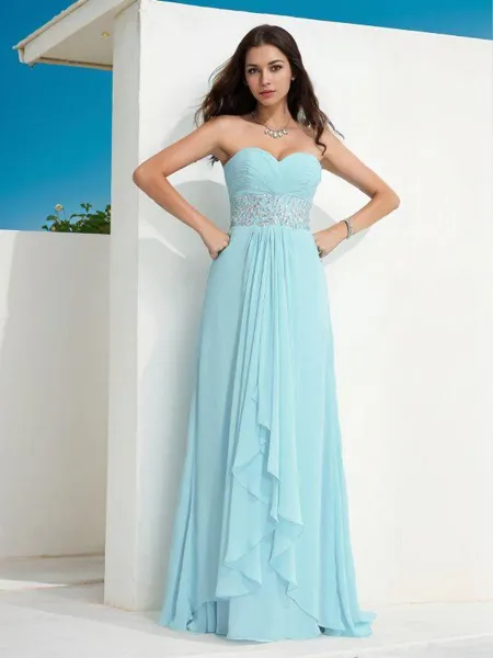 A-line Sweetheart Glam...