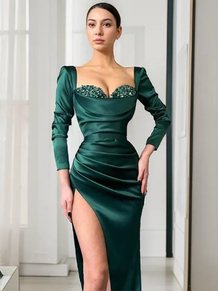 Sheath/Column Square Long...