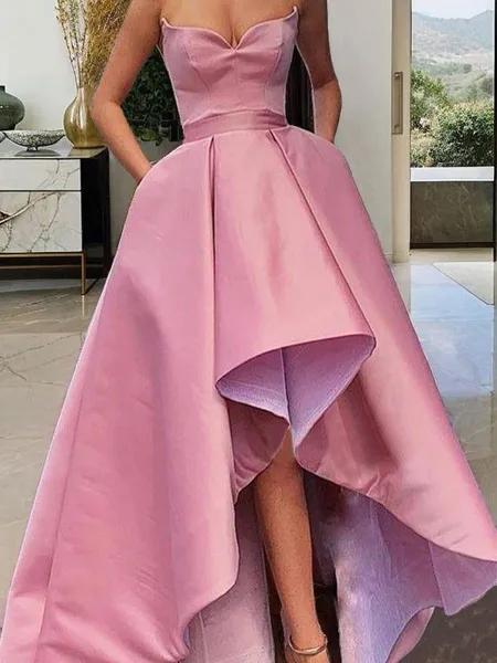 Balanced A-line Strapless...