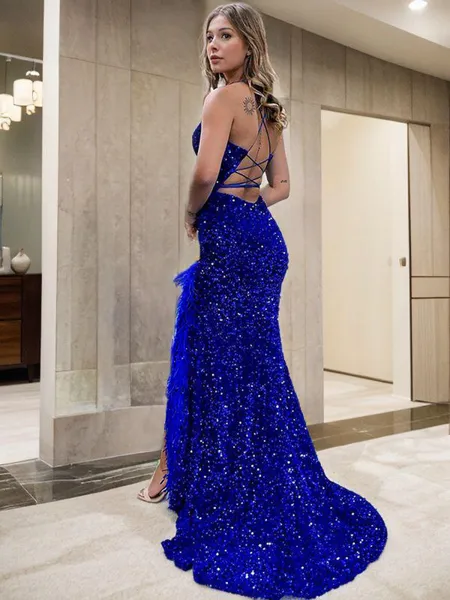 Sheath/Column V-Neck...