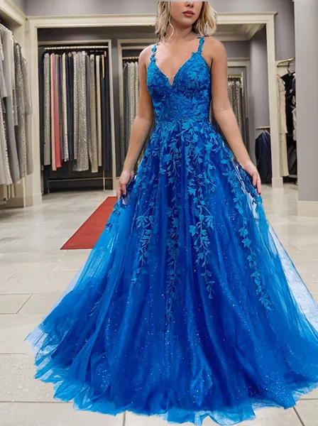 A-line Princess V-Neck...