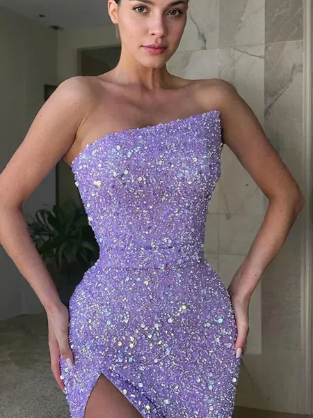 Sheath/Column Strapless...