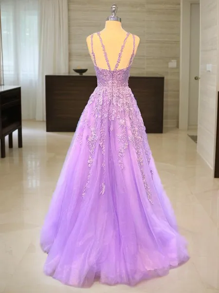 A-line Princess V-Neck...