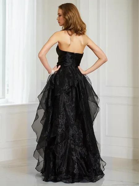 A-line Strapless Sleeveless...