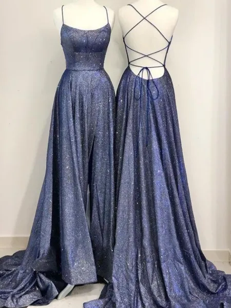 A-line Spaghetti Straps...